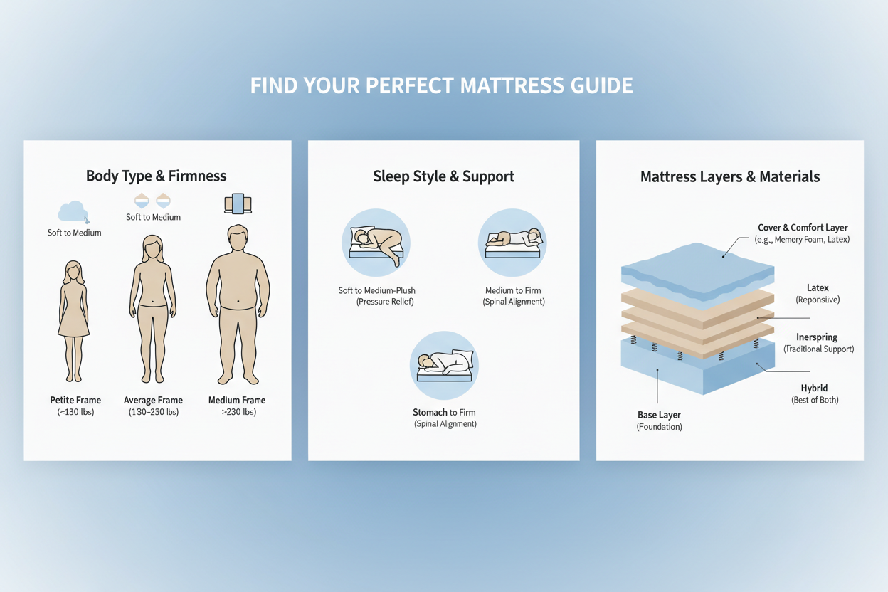 How to Choose the Right Mattress for Your Body Type and Sleep Style