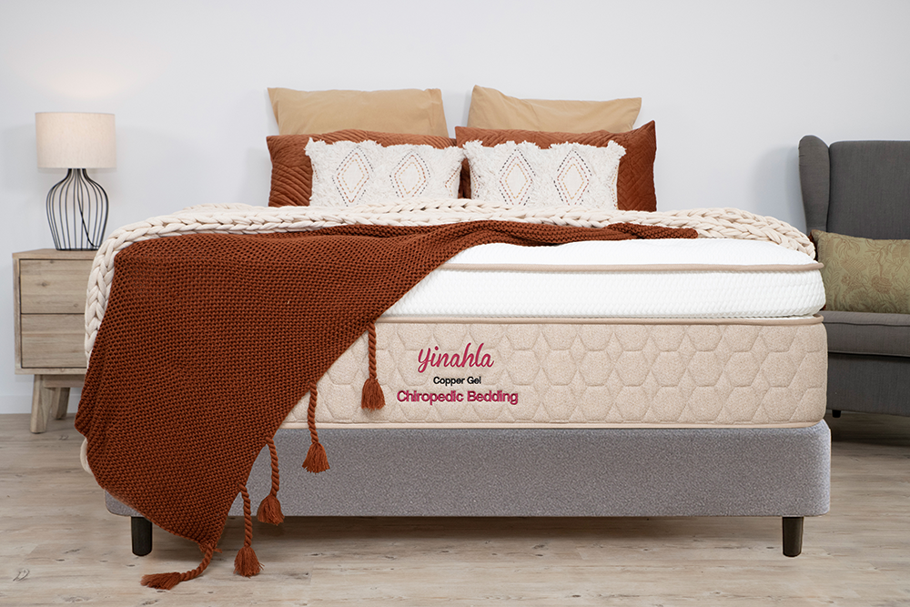 Yinahla Copper Gel Mattress & Bed Base Ensemble