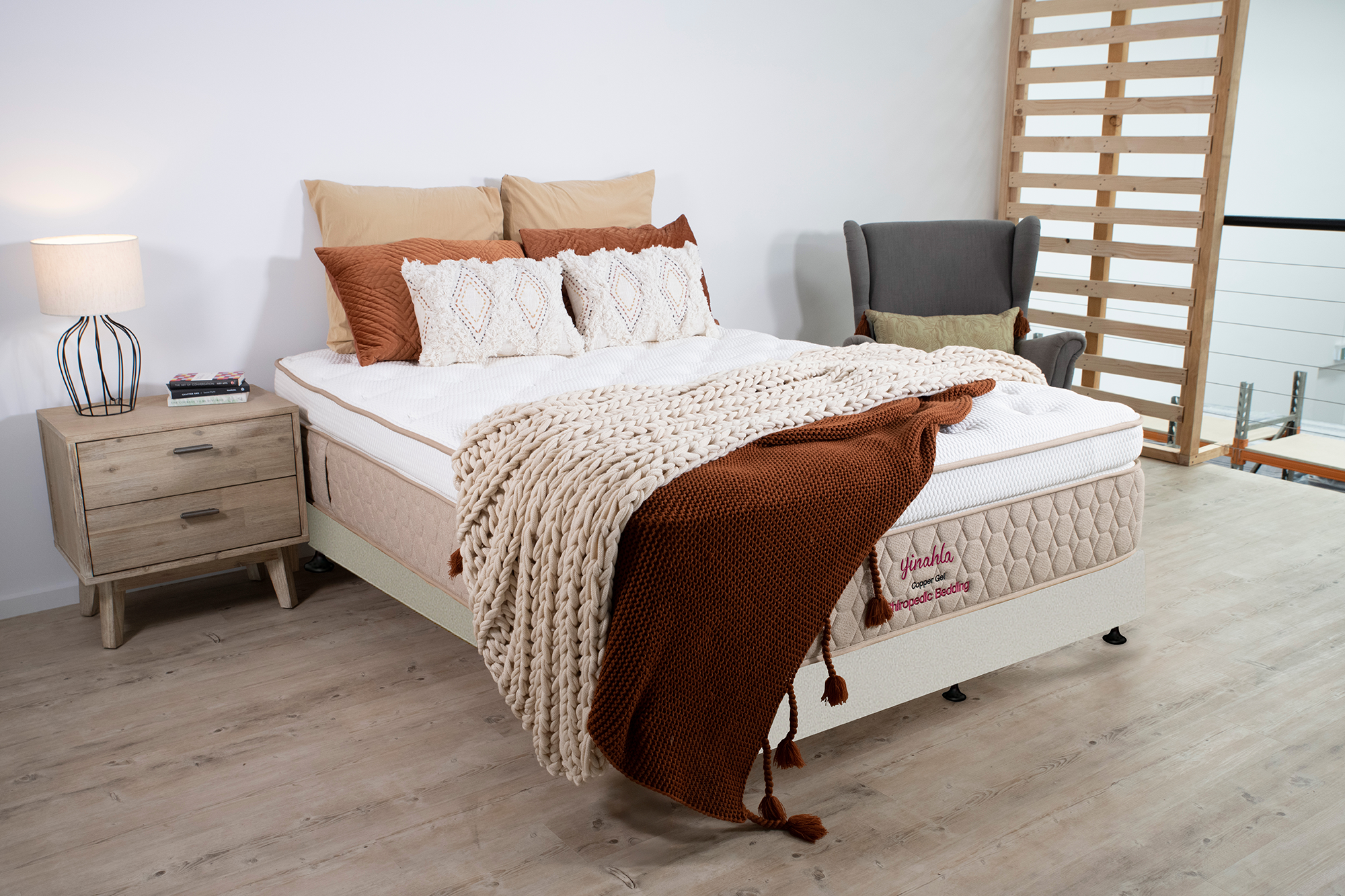 Yinahla Copper Gel Mattress & Bed Base Ensemble