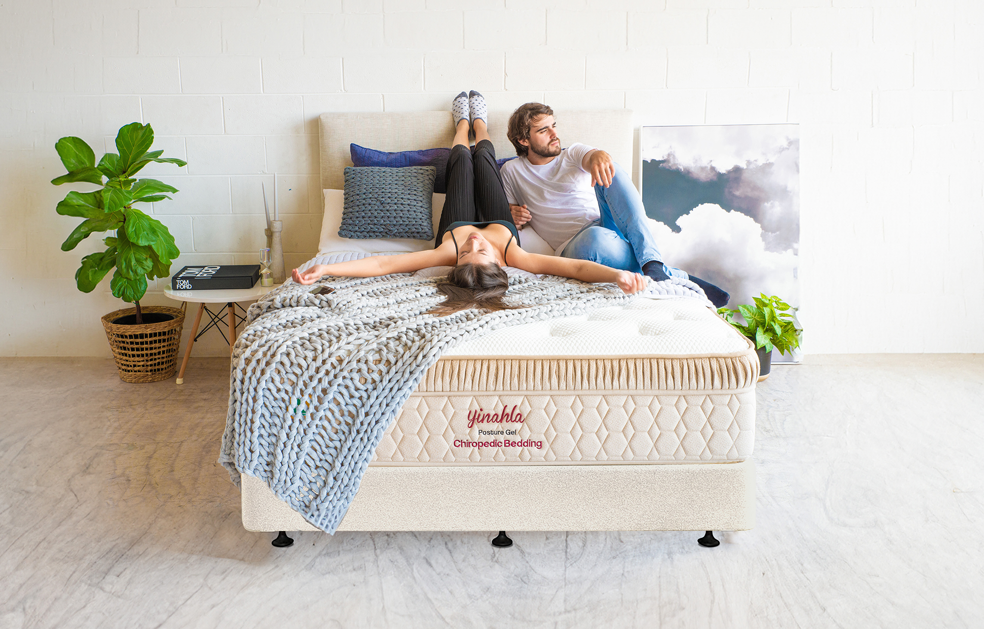 Yinahla Posture Cloud Gel Mattress & Bed Base Ensemble