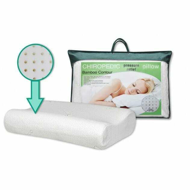 Chiropedic Pressure Relief Bamboo Pillow - Contour image